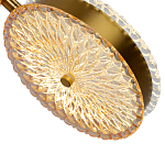  Подвесной светильник с плафонами из рельефного стекла Peony Glass Bronze Two варинант исполнения - 3 | Loft Concept в Перми