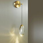 Бра с плафоном в форме капли Crystal Transparent Drop варинант исполнения - 2 | Loft Concept в Перми