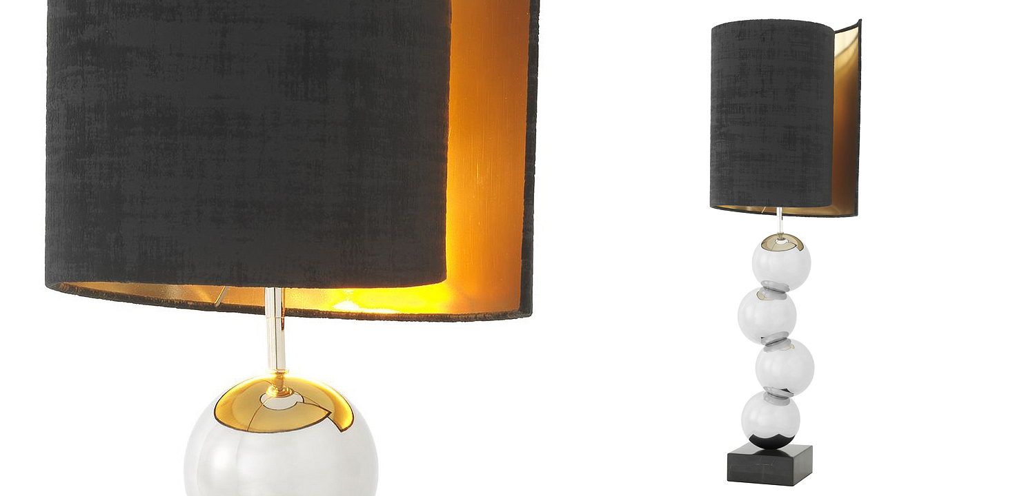 Настольная лампа Eichholtz Table Lamp Aerion Nickel Настольная лампа Eichholtz Table Lamp Aerion Nickel - Loft-Concept в Перми