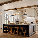 Подвесной светильник с широким куполообразным плафоном Kichler варинант исполнения - 7 | Loft Concept в Перми