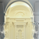 Встраиваемый в стену гипсовый светильник под покраску с колоннами и арками в античном стиле Antiquity Athena варинант исполнения - 11 | Loft Concept в Перми