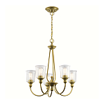 Люстра с прозрачными плафонами из пузырчатого стекла Kichler варинант исполнения - 10 | Loft Concept в Перми