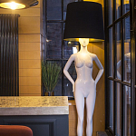 Лампа MANNEQUIN LAMP с абажуром созерцание силуэта варинант исполнения - 3 | Loft Concept в Перми