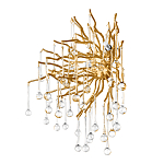 Бра с лучеобразным основанием и подвесками из прозрачного стекла в виде длинных капель Droplet Chandelier варинант исполнения - 5 | Loft Concept в Перми