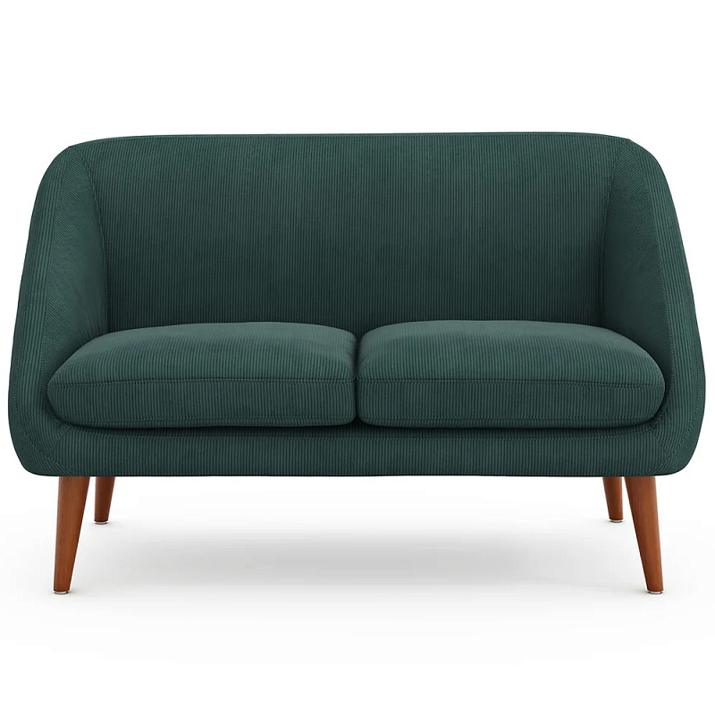 Двухместный диван с обивкой из велюра Belanger Sofa Зеленый Двухместный диван с обивкой из велюра Belanger Sofa Зеленый в Перми | Loft Concept