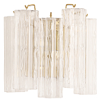 Бра с вертикальными стеклянными подвесками Hexagon Tube Light варинант исполнения - 1 | Loft Concept в Перми