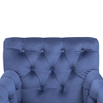 Кресло Addison Chic Armchair deep blue velour варинант исполнения - 4 | Loft Concept в Перми