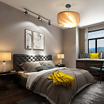 Подвесной светильник с белыми изящными декоративными лепестками Volumetric Petal Lamp варинант исполнения - 6 | Loft Concept в Перми