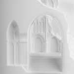 Встраиваемый в стену гипсовый светильник под покраску с эффектом разрушенной стены Antiquity Athena варинант исполнения - 8 | Loft Concept в Перми