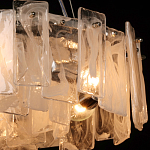 Люстра круглая с подвесными прямоугольными пластинами из стекла Glacier Panels варинант исполнения - 5 | Loft Concept в Перми