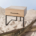 Тумба прикроватная с ящиком в стиле лофт Urban Style Space 2 варинант исполнения - 6 | Loft Concept в Перми