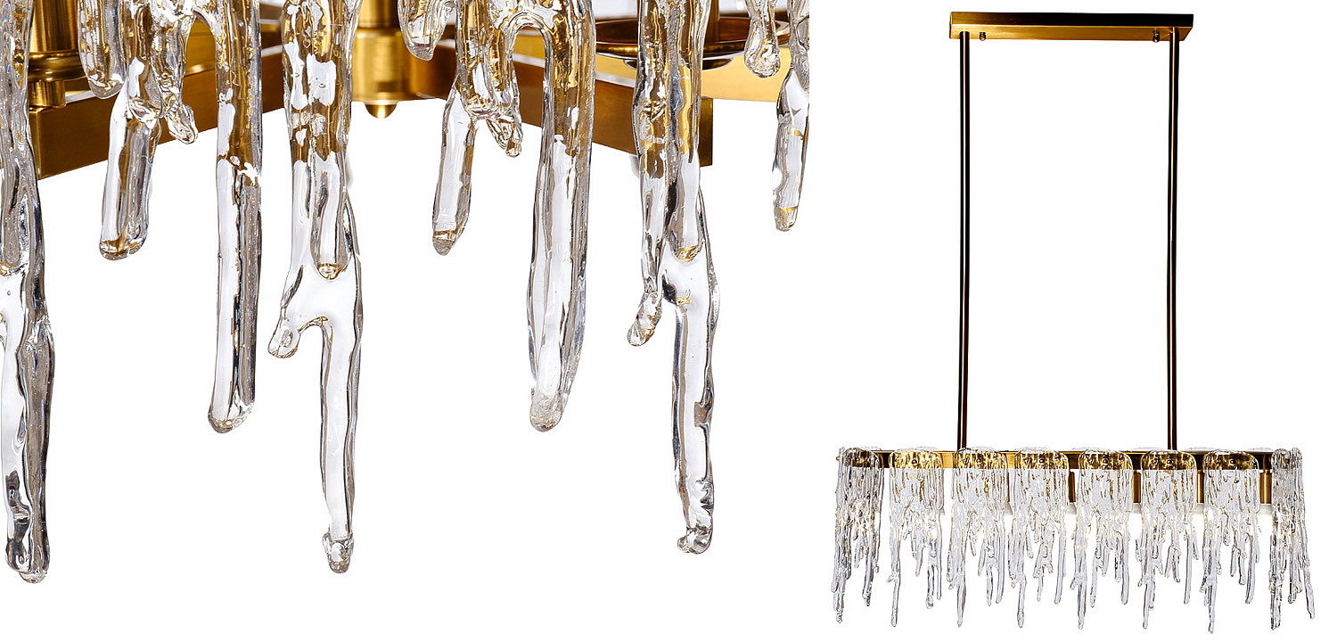 Люстра Cold Heart Line Gold Chandelier Люстра Cold Heart Line Gold Chandelier - Loft-Concept в Перми