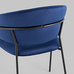 Стул в велюре синего цвета Horizon варинант исполнения - 6 | Loft Concept в Перми