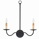 Бра настенное черное с 2-мя лампами Candle Sleeves варинант исполнения - 3 | Loft Concept в Перми