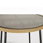 Барный столик с круглой плетеной столешницей Wicker Table Top варинант исполнения - 5 | Loft Concept в Перми