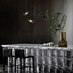 Подвесной светильник с прозрачной стеклянной птичкой Serip Voa варинант исполнения - 9 | Loft Concept в Перми