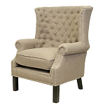 Кресло Charlie Armchair brown flax варинант исполнения - 3 | Loft Concept в Перми