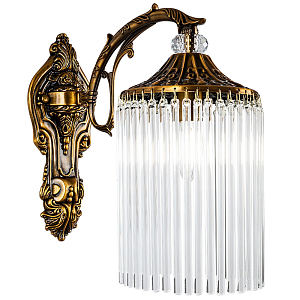 Бра с плафоном с виде трубчатых хрустальных подвесок Cadice Wall Lamp