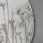 Панно Серые цветы варинант исполнения - 2 | Loft Concept в Перми