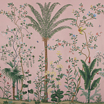 Обои ручная роспись Amazonia Florence Pink dyed silk варинант исполнения - 1 | Loft Concept в Перми