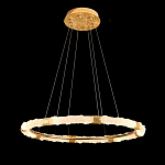 Люстра в форме кольца с золотым декором Warm Heavenly Light варинант исполнения - 9 | Loft Concept в Перми