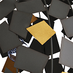 Люстра в форме сферы с декором из металлических квадратов Path to the Stars варинант исполнения - 1 | Loft Concept в Перми