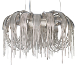 Люстра подвесная круглая с изогнутыми металлическими дугами и ниспадающими цепочками 65 см Atlantis Chain варинант исполнения - 15 | Loft Concept в Перми