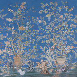 Обои ручная роспись Houghton Canton Blue варинант исполнения - 2 | Loft Concept в Перми