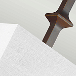 Бра с прямоугольным тканевым абажуром белого цвета Feiss варинант исполнения - 7 | Loft Concept в Перми