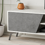 ТВ-тумба с 3-мя дверцами и полками Grey Albe TV Stand варинант исполнения - 5 | Loft Concept в Перми
