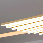 Люстра в виде распахнутых крыльев из тонких металлических планок Flight of Freedom варинант исполнения - 7 | Loft Concept в Перми