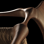 Стул из Ореха с плетеным сидением Kronos Dining Chair Brown варинант исполнения - 2 | Loft Concept в Перми