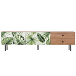 Длинная ТВ-тумба с принтом на ящиках Elise TV Stand варинант исполнения - 2 | Loft Concept в Перми