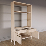 Стеллаж Primo с ящиками Светлый дуб  варинант исполнения - 7 | Loft Concept в Перми