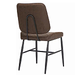 Стул с темно-коричневой обивкой из экокожи Benderson варинант исполнения - 3 | Loft Concept в Перми