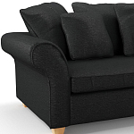 Мебельная ткань Шенилл черный цвет 138 см T4-35 варинант исполнения - 7 | Loft Concept в Перми