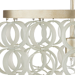 Потолочный светильник с каскадом из круглых декоративных колец Waterfall from the Rings варинант исполнения - 1 | Loft Concept в Перми