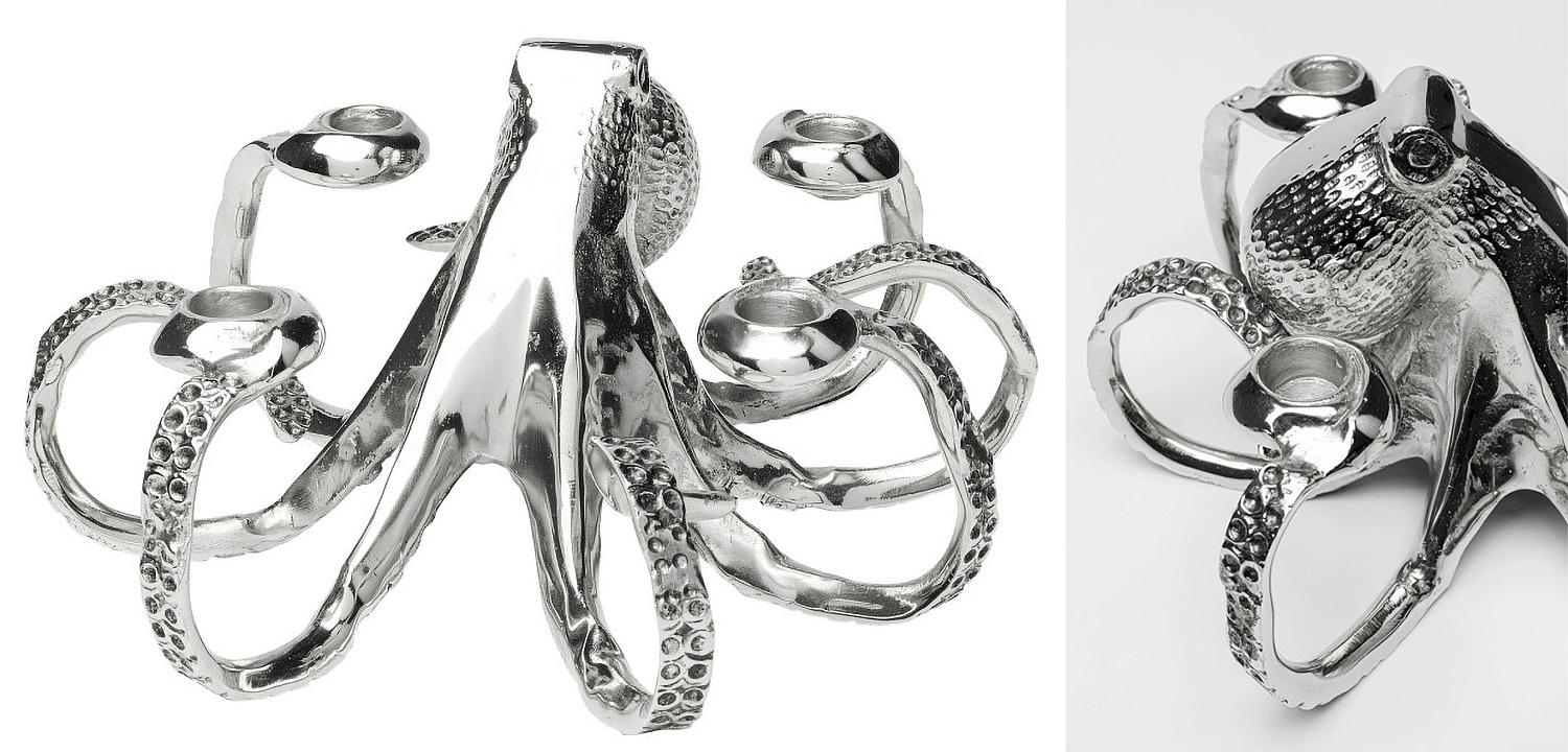 Подсвечник Chrome Octopus Подсвечник Chrome Octopus - Loft-Concept в Перми