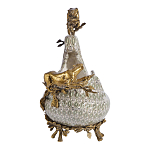 Чаша для фруктов из фарфора бронзовыми фигурками леопардов Eden Garden варинант исполнения - 4 | Loft Concept в Перми