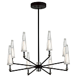 Люстра с прозрачными плафонами из стекла Umbrella варинант исполнения - 2 | Loft Concept в Перми