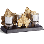 Подсвечник Cozy Light с декором кленовыми листьями варинант исполнения - 1 | Loft Concept в Перми