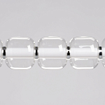 Люстра линейная с 6-ю прозрачными стеклянными плафонами округлой формы HANDLE GRAPE варинант исполнения - 4 | Loft Concept в Перми
