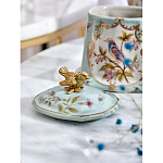 Шкатулка голубого цвета с рисунком и состаренным эффектом Eden Garden варинант исполнения - 8 | Loft Concept в Перми