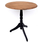 Стол кофейный круглый из массива березы в стиле прованс Vintage варинант исполнения - 2 | Loft Concept в Перми