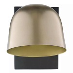 Бра с наклонным плафоном в сочетании золотистого и чёрного цвета Sconce with Sloping Shade варинант исполнения - 1 | Loft Concept в Перми