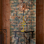 Обои ручная роспись Braganza Standard colourway on dyed paper варинант исполнения - 3 | Loft Concept в Перми