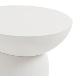 Приставной столик белого цвета Tori варинант исполнения - 3 | Loft Concept в Перми