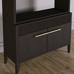 Стеллаж Primo с ящиками Темный орех варинант исполнения - 3 | Loft Concept в Перми