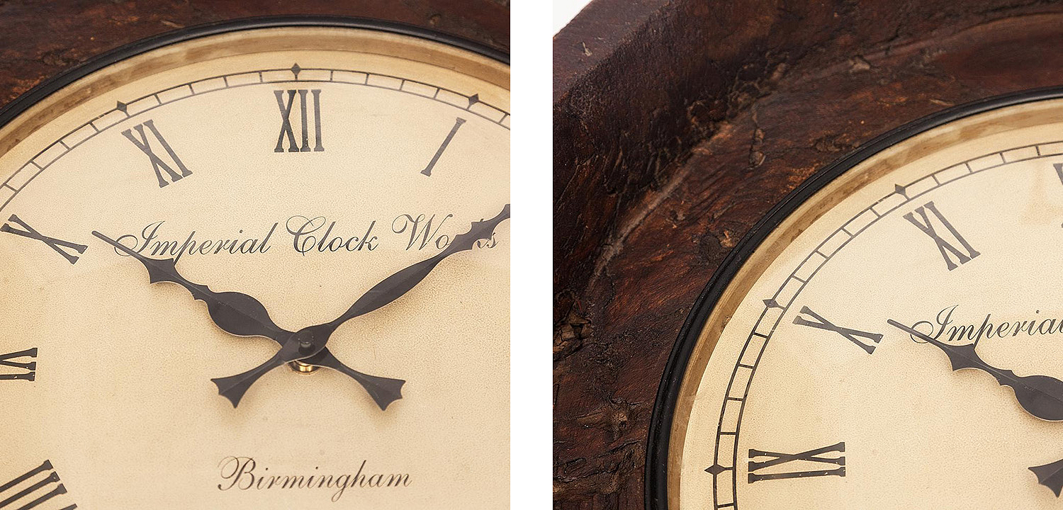 Часы Antique Indian Mango Tree Clock Часы Antique Indian Mango Tree Clock - Loft-Concept в Перми