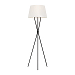 Торшер на трех тонких перекрещенных ножках с белым конусным абажуром из льна Feiss варинант исполнения - 1 | Loft Concept в Перми